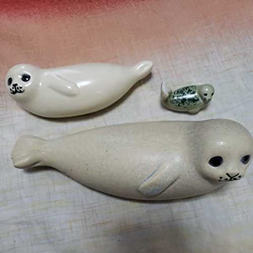 リサラーソン　アザラシ　親子 リサラーソン アザラシ SEAL 親子セット M S 2点セット グレー レア
